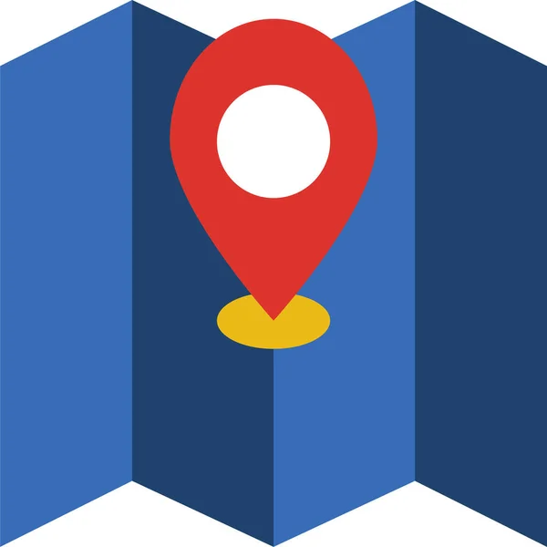 harita pin simgesi, vektör illüstrasyonu 