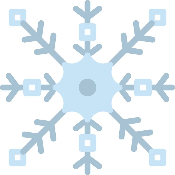 Beyaz arkaplanda kar tanesi simgesi