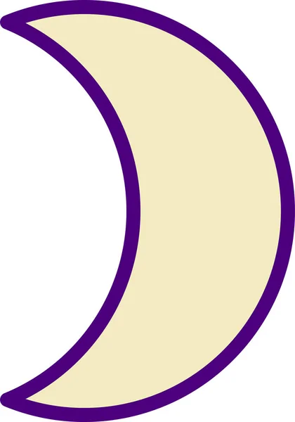 Ağ için bir arkaplanın Hilal Ay vektör illüstrasyonunun cilalanması 