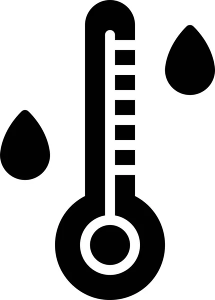 Ícone Temperatura Ilustração Vetorial — Vetor de Stock