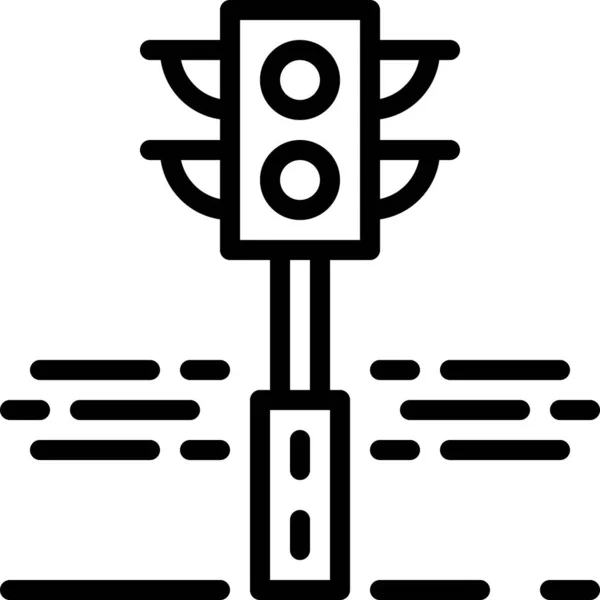 Значок Вектора Светофора — стоковый вектор
