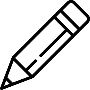 Kalem simgesi, vektör illüstrasyonu 