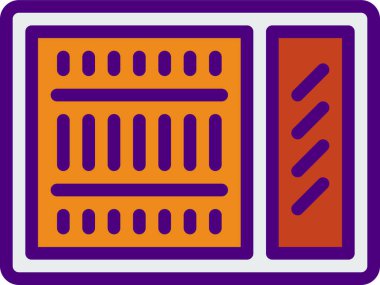 Sunucu. Web simgesi basit illüstrasyon