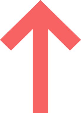 ok yukarı web simgesi basit tasarım