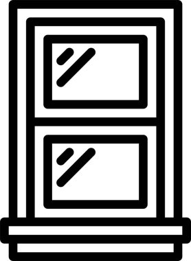 pencere simgesi, vektör illüstrasyonu