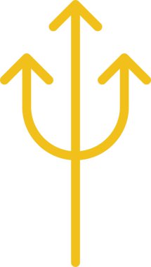 yukarı doğru ok, basit vektör çizimi