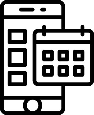 Takvimin basit vektör simgesi tasarımı