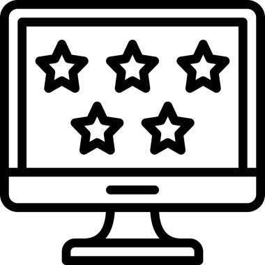 Video simgesi, basit vektör illüstrasyonu 