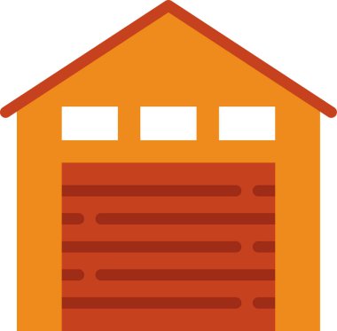 Depo simgesi, vektör illüstrasyonu