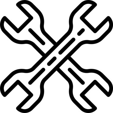 Beyaz arkaplandaki vektör çizgisi simgesini anahtarlar