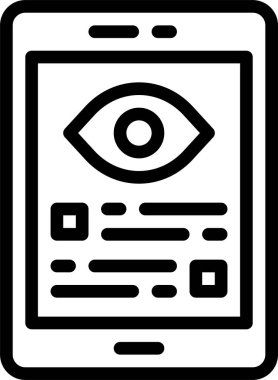 Beyaz arkaplanda basit vektör simgesi