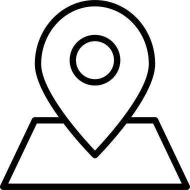 navigasyon işaretleyici satır vektör simgesi 