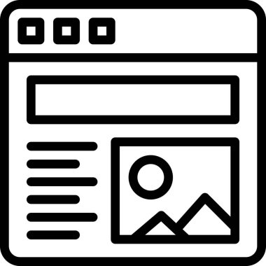 Web makalesi, basit vektör tasarımı illüstrasyonu