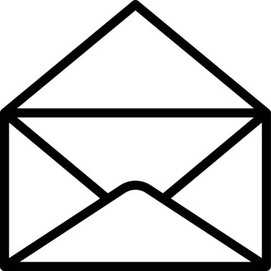 Zarf basit vektör simgesi