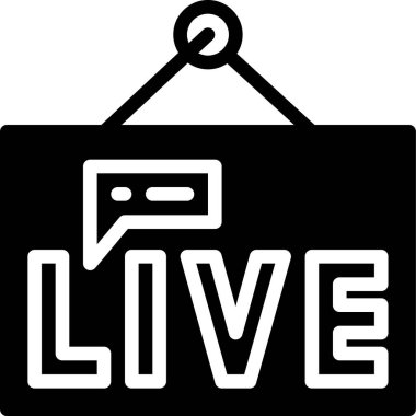 Canlı simge, vektör çizimi