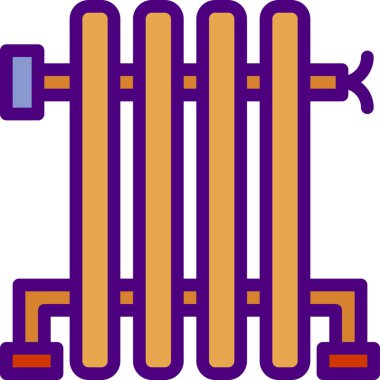 Radyatör vektör resimleme arkaplanı