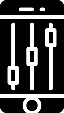 Ayarlar simgesi, basit vektör illüstrasyonu 