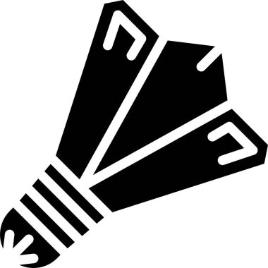 Badminton simgesi, vektör illüstrasyonu