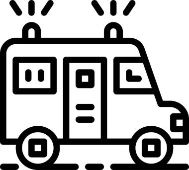 Beyaz arkaplanda kamyon simgesi çizimi