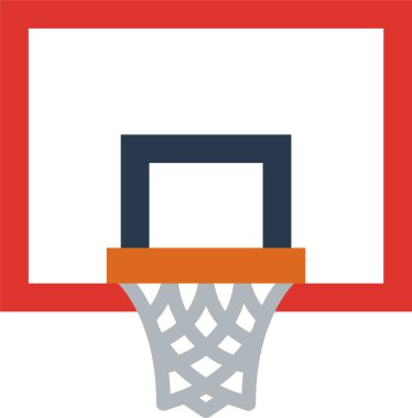 Basketbol ikonu vektör illüstrasyonu