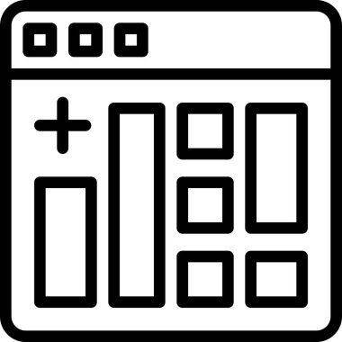 Yeni simge ekle, basit vektör illüstrasyonu 