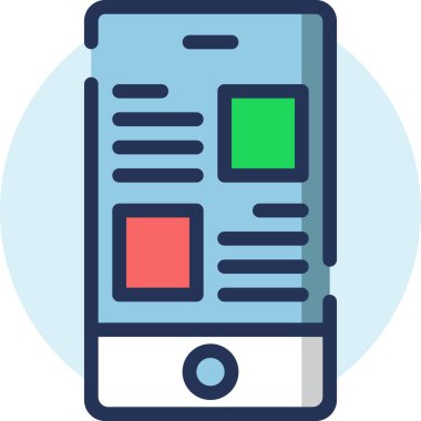 Sohbet simgesi, basit vektör illüstrasyonu 