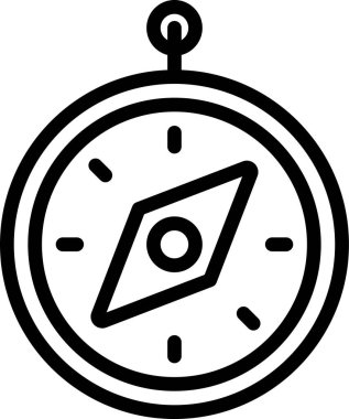 pusula simgesi, vektör illüstrasyonu