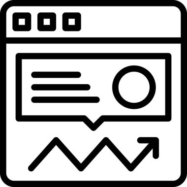 Beyaz arkaplanda basit vektör simgesi