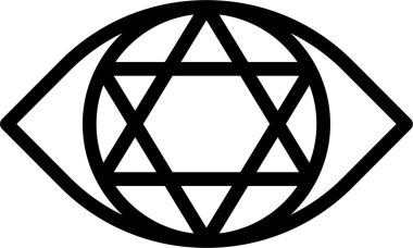 Göz simgesi, vektör illüstrasyonu  