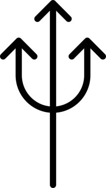 yukarı doğru ok, basit vektör çizimi