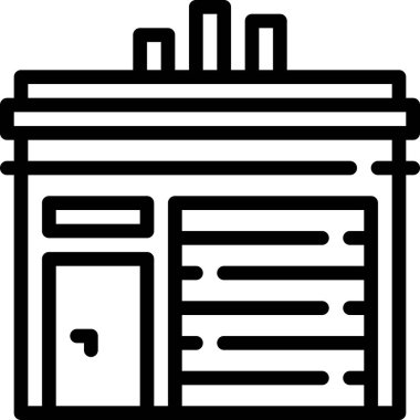 Depo simgesi, vektör illüstrasyonu