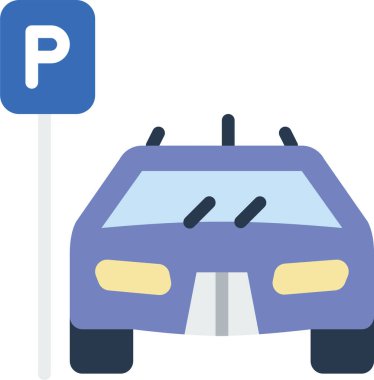 Araç simgesi vektör resimleme arkaplanı