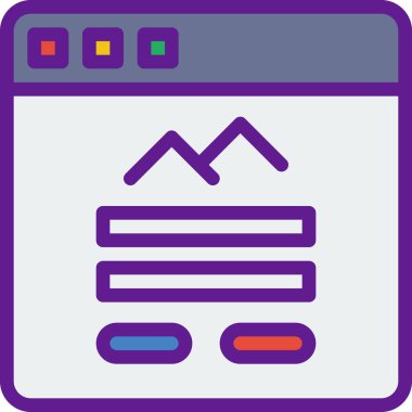 Web ve mobil uygulama için bir arkaplan vektör çizimi 