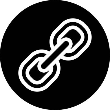  Bağlantı simgesi, basit vektör illüstrasyonu  