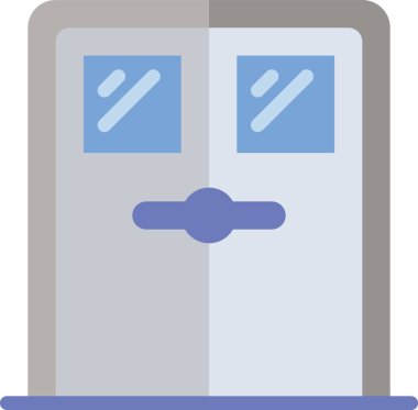 Kapı simgesi, basit vektör illüstrasyonu 