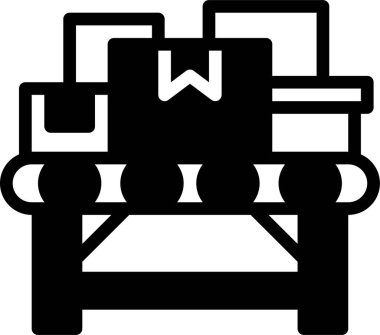 Taşıyıcı Şerit Web simgesi basit illüstrasyon