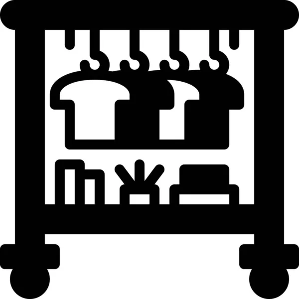 Ρούχα Hanger Web Εικονίδιο Απλό Σχεδιασμό — Διανυσματικό Αρχείο