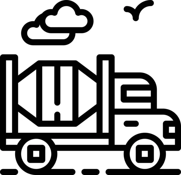 Truck Icon Vector Illustration White Background — Stock Vector