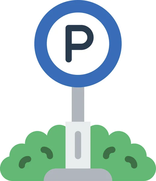 Parking Services Line Vector Icon — Stock Vector