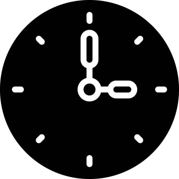 Icône Horloge Illustration Vectorielle — Image vectorielle