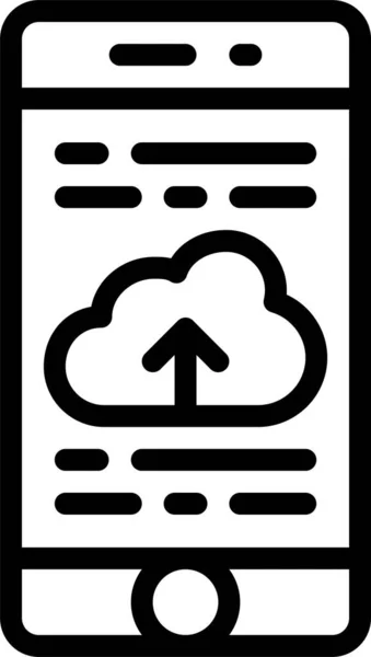 Einfaches Design Von Vektorsymbolen Cloud Netzwerk — Stockvektor