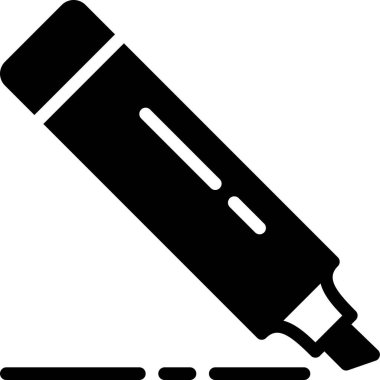 İşaretleyici simgesi, eğitim ve okul konsepti