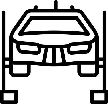 araba vektör çizgisi simgesi