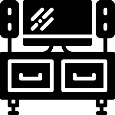 TV simgesi, vektör illüstrasyonu