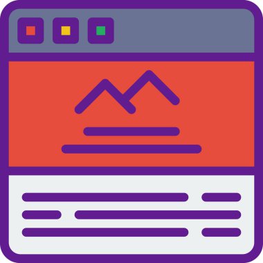 bir web simgesinin vektör illüstrasyonu