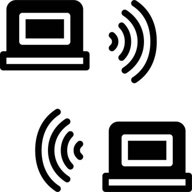 wifi ağ vektör simgesi