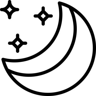 Gökyüzü simgesini temizle, renk vektörü resimlemesi  