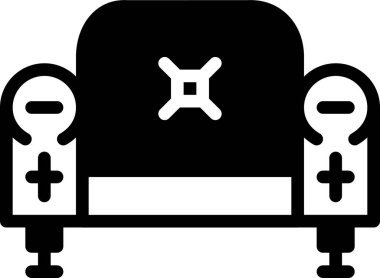 sandalye simgesi, basit vektör tasarımı 