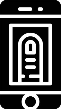 Kontrol web simgesi, basit vektör illüstrasyonu