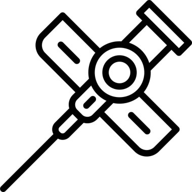 Anestezi simgesi, vektör illüstrasyonu